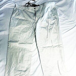 Tommy Hilfiger Men's Khaki Chino Pants 36x34 Cotton White Casual Flat Front